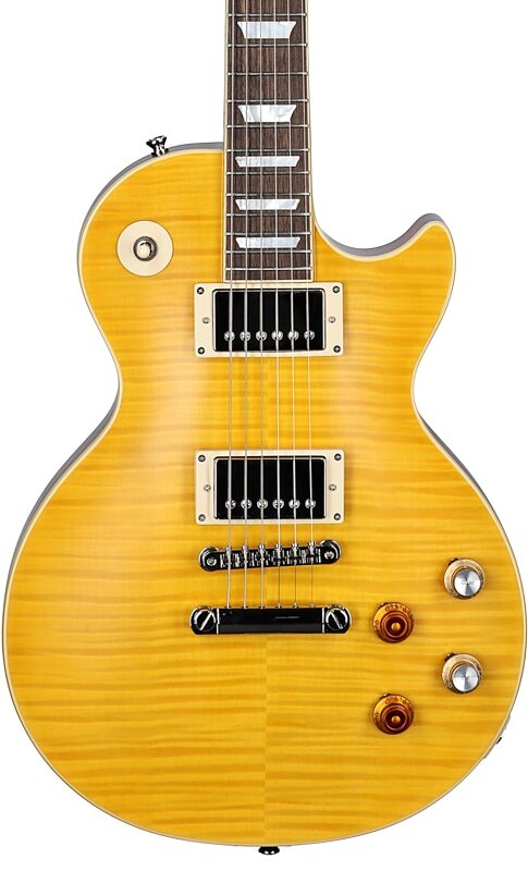 open zoom image for Epiphone Kirk Hammett "Greeny" 1959 Les Paul Standard Electric Guitar (with Case), Greeny Burst, Body Straight Front