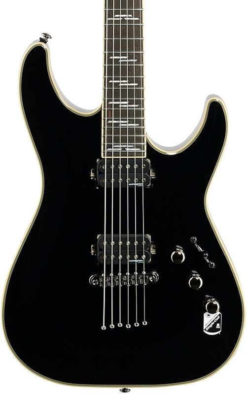 open zoom image for Schecter C-1 Blackjack Electric Guitar, Gloss Black, Body Straight Front