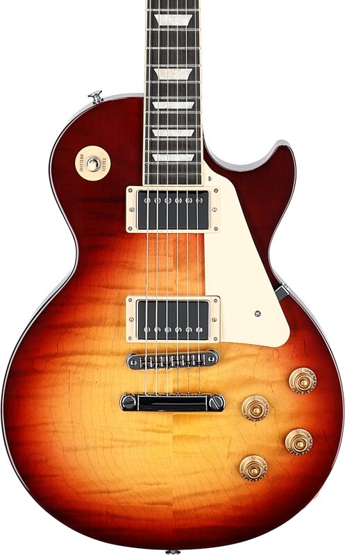 open zoom image for Gibson Les Paul Studio Session Electric Guitar (with Soft Case), Bourbon Burst, Body Straight Front