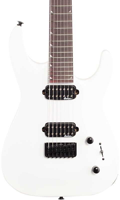 open zoom image for Jackson JS32-7 DKA Dinky HT Electric Guitar, with Amaranth Fingerboard 7-String, Snow White, Open Box (Very Good), Body Straight Front