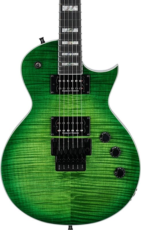 open zoom image for ESP LTD Alex Skolnick AS1 Electric Guitar, Lime Burst, Body Straight Front