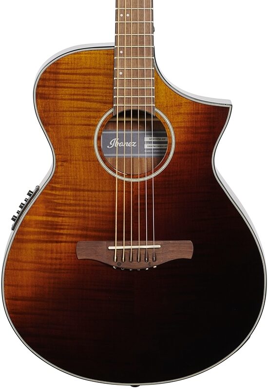 open zoom image for Ibanez AEWC32FM Acoustic-Electric Guitar, Amber Sunset, Body Straight Front