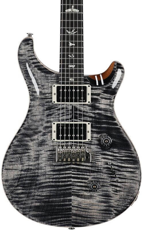 open zoom image for PRS Paul Reed Smith 2011 Custom 24 10-Top Electric Guitar with Case, Charcoal, Body Straight Front
