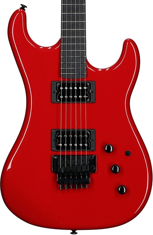 open zoom image for Kramer Pacer Carrera Electric Guitar, (with Gig Bag), Defender Red, Body Straight Front