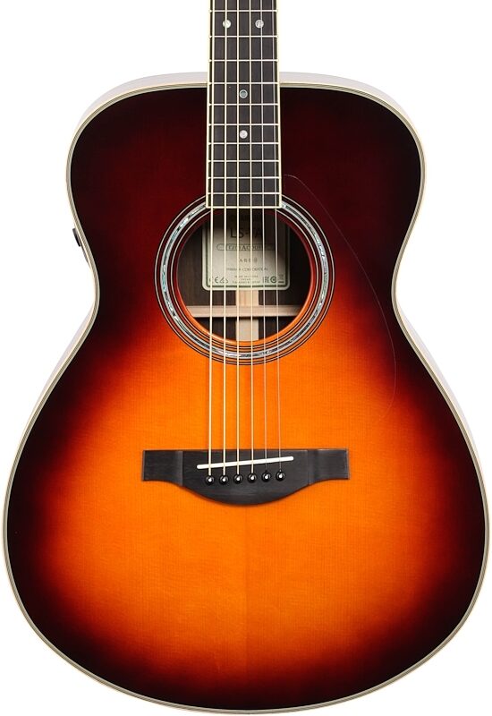 open zoom image for Yamaha LS-TA TransAcoustic Acoustic-Electric Guitar (with Gig Bag), Brown Sunburst, Body Straight Front