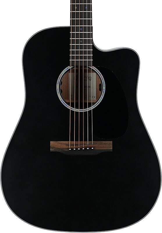 open zoom image for Martin DC-10E Modern Black Acoustic-Electric Guitar (with Soft Case), Black, Body Straight Front
