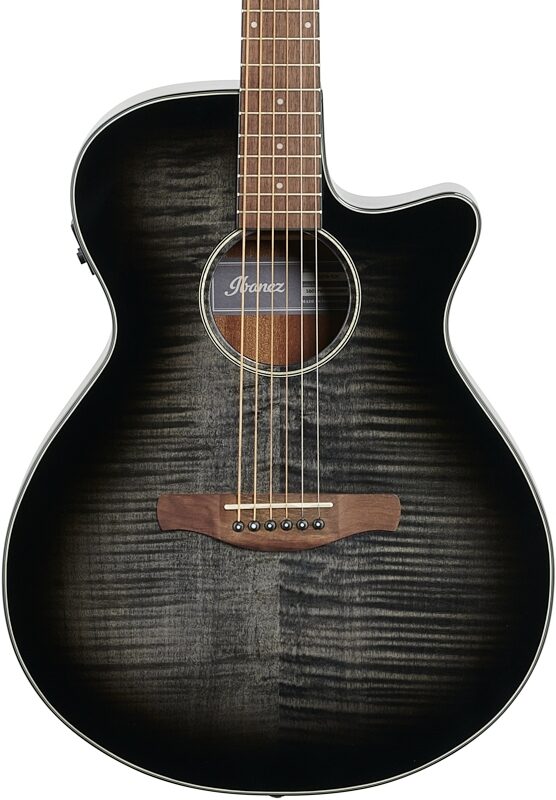 open zoom image for Ibanez AEG70 Acoustic-Electric Guitar, Transparent Charcoal Burst, Body Straight Front