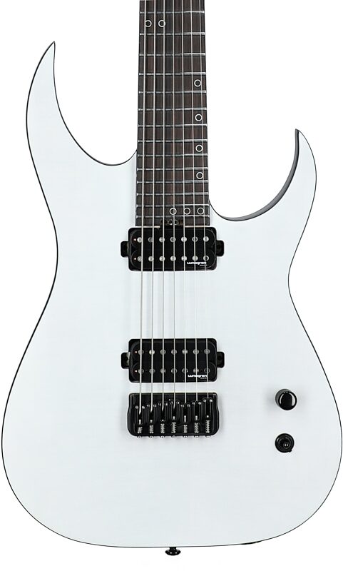 open zoom image for Schecter Keith Merrow KM7 MKIII Legacy Electric Guitar, 7-String, Tri-White Satin, Body Straight Front