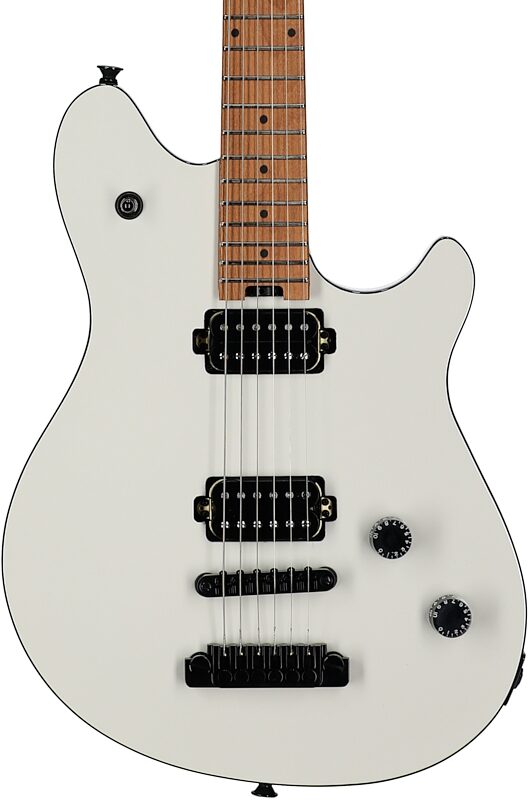 open zoom image for EVH Eddie Van Halen Limited Edition Wolfgang Special TOM Archtop Electric Guitar, Husk White, Body Straight Front
