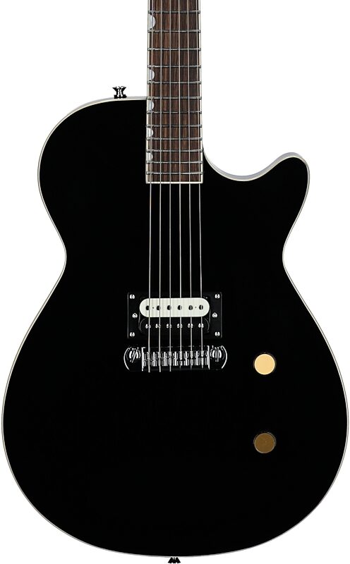 open zoom image for Gretsch Streamliner Jet 1 Pickup Electric Guitar, Black, Body Straight Front