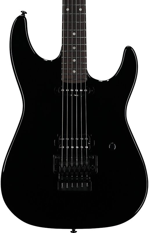open zoom image for ESP LTD GL200K George Lynch Kamikaze Electric Guitar, Black, Body Straight Front