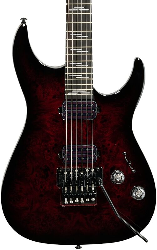 open zoom image for Schecter Omen Elite-6FR Electric Guitar, Black Cherry Burst, Body Straight Front