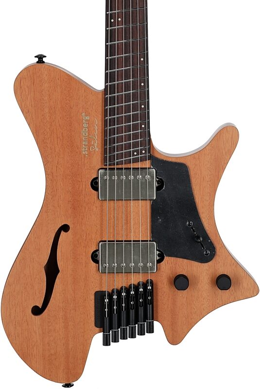 open zoom image for Strandberg Salen Jazz NX 6 Electric Guitar (with Gig Bag), Natural, Body Straight Front