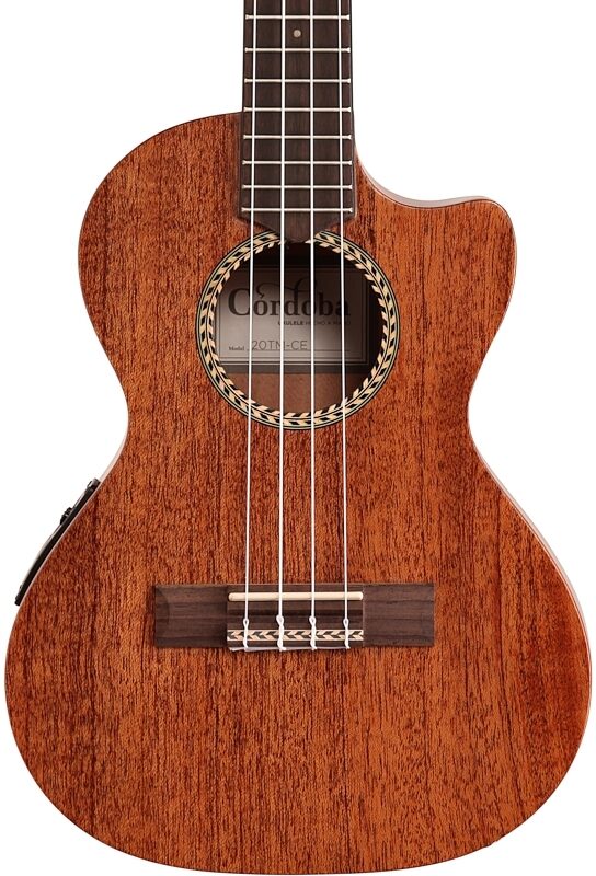 open zoom image for Cordoba 20TMCE Tenor Acoustic Electric Ukulele, New, Body Straight Front