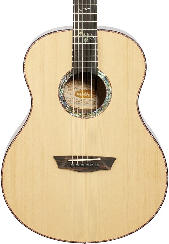 open zoom image for Washburn Bella Tono Elegante S24S Acoustic Guitar, Natural, Body Straight Front