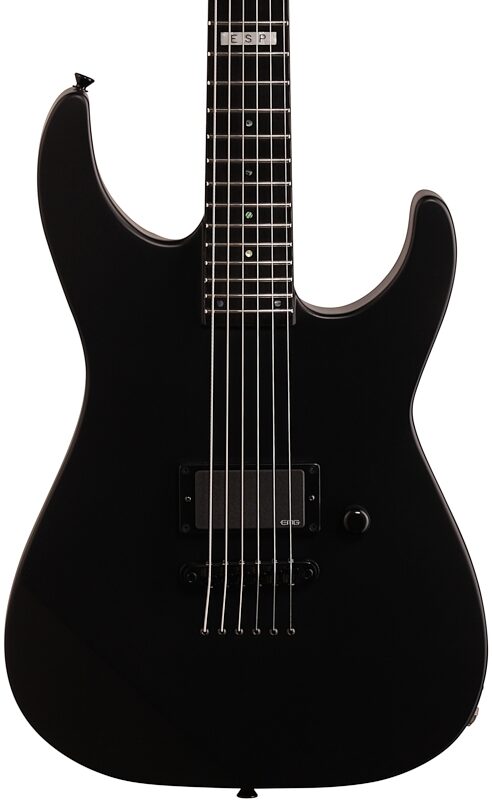 open zoom image for ESP E-II M-1 NT Electric Guitar (with Case), Black Satin, Body Straight Front