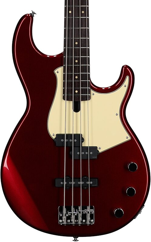 open zoom image for Yamaha BB434 Electric Bass Guitar, Red Metallic, Body Straight Front
