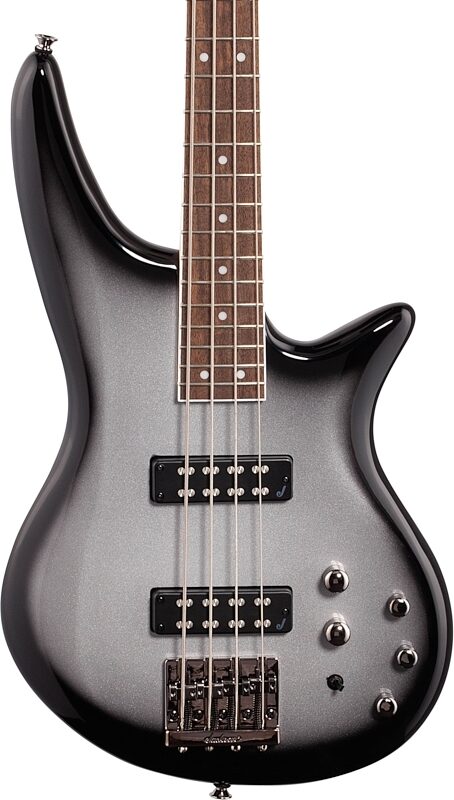 open zoom image for Jackson JS3 Spectra Electric Bass, Silver Burst, Body Straight Front