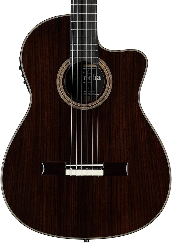 open zoom image for Cordoba Fusion 12 Rose II Classical Acoustic-Electric Guitar, Open Box (Very Good), Body Straight Front