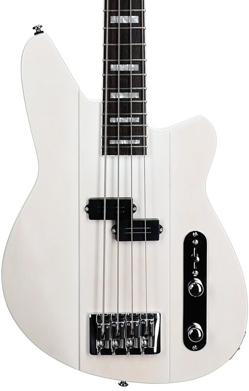 open zoom image for Reverend Sentinel Electric Bass, Transparent White, Body Straight Front