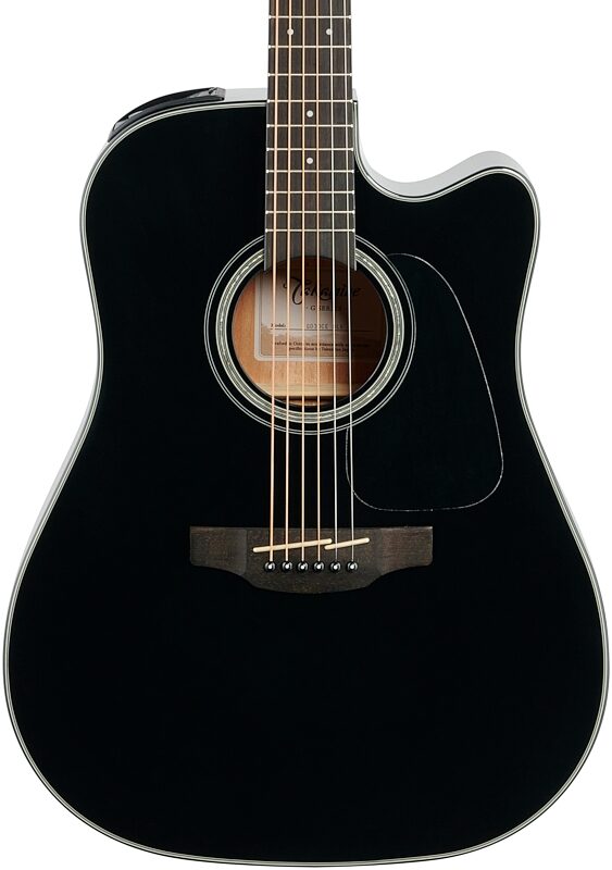 open zoom image for Takamine GD30CE Dreadnought Cutaway Acoustic-Electric Guitar, Black, Body Straight Front