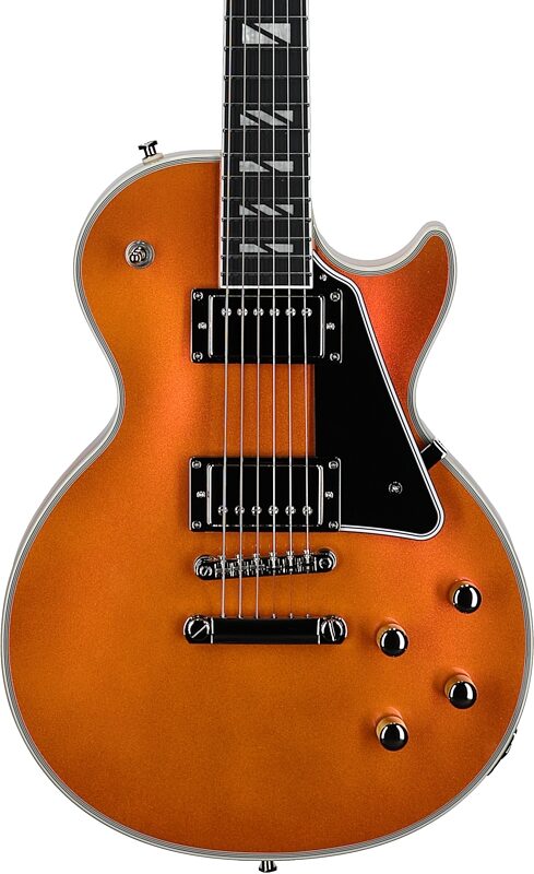 open zoom image for Epiphone Futura Les Paul Custom Electric Guitar (with Gig Bag), Firestorm Shift, Body Straight Front