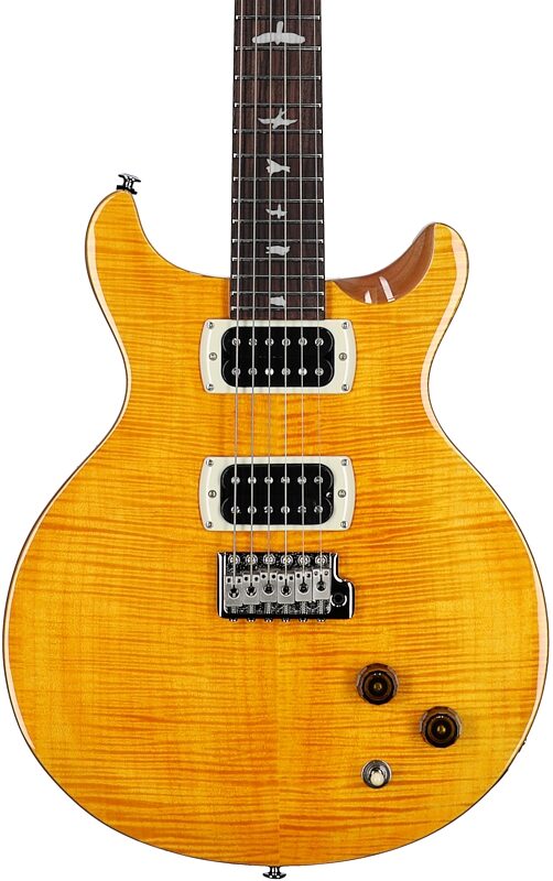 open zoom image for PRS Paul Reed Smith SE Santana Electric Guitar (with Gig Bag), Santana Yellow, Body Straight Front