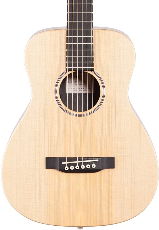 open zoom image for Martin LX1E Little Martin Acoustic-Electric Guitar (with Gig Bag), Natural, Body Straight Front