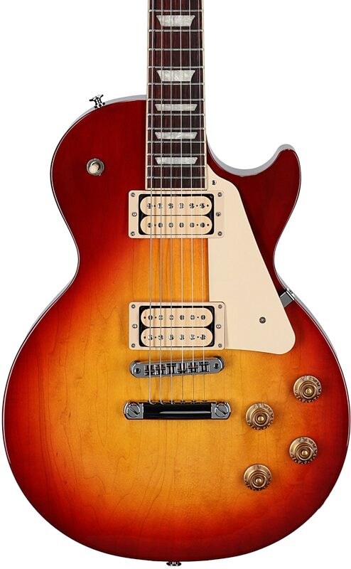 open zoom image for Gibson Les Paul Studio Double Trouble Electric Guitar (with Soft Case), Cherry Sunburst, Body Straight Front
