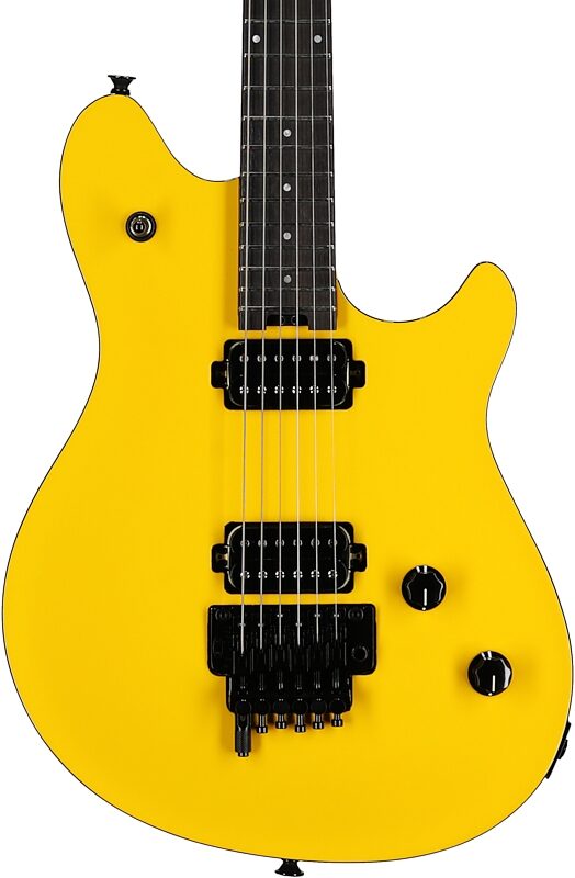 open zoom image for EVH Eddie Van Halen Wolfgang Special Quilted Maple Electric Guitar, Caution Yellow, Body Straight Front