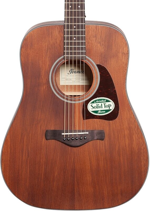 open zoom image for Ibanez AW54OPN Artwood Acoustic Guitar, Open Pore Natural, Body Straight Front