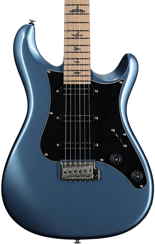 open zoom image for PRS Paul Reed Smith SE NF3 Electric Guitar, Maple Fretboard (with Gig Bag), Ice Blue Metallic, Body Straight Front
