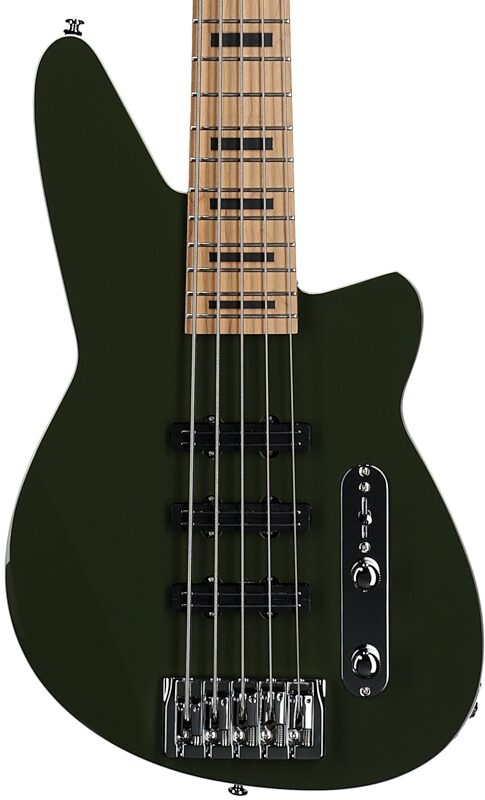 open zoom image for Reverend Triad 5 Electric Bass, 5-String, Army Green, Body Straight Front