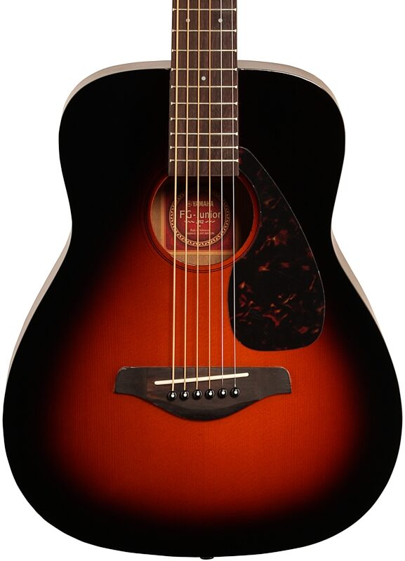 open zoom image for Yamaha JR2 3/4-Size Folk Acoustic Guitar (with Gig Bag), Tobacco Sunburst, Body Straight Front
