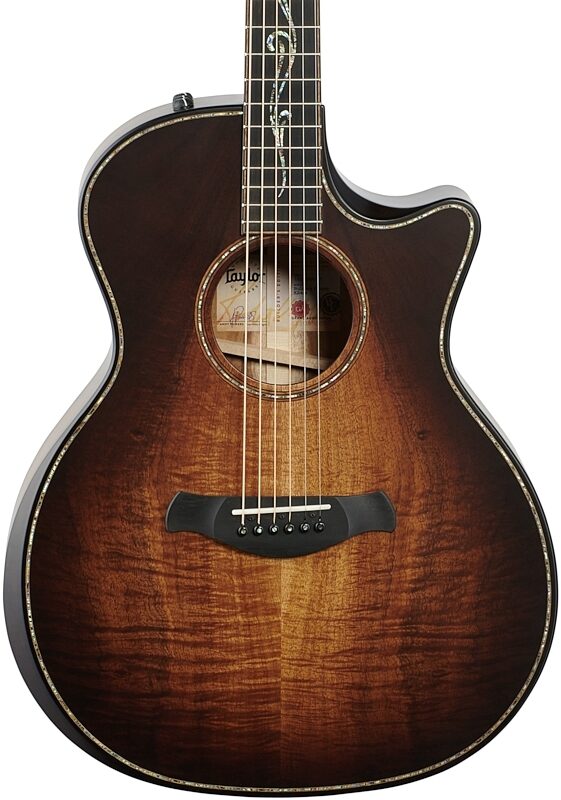 open zoom image for Taylor K24ceV Builder's Edition Grand Auditorium Acoustic-Electric Guitar, Kona Burst, Body Straight Front