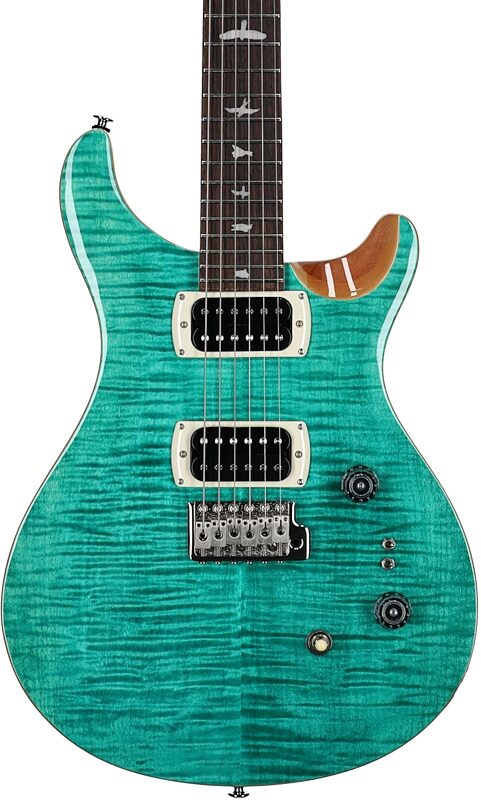 open zoom image for PRS Paul Reed Smith SE Custom 24-08 Electric Guitar (with Gig Bag), Turquoise, Body Straight Front