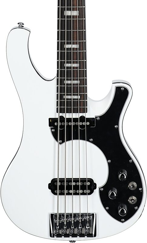 open zoom image for Schecter Stargazer 5 Electric Bass, Gloss White, Body Straight Front