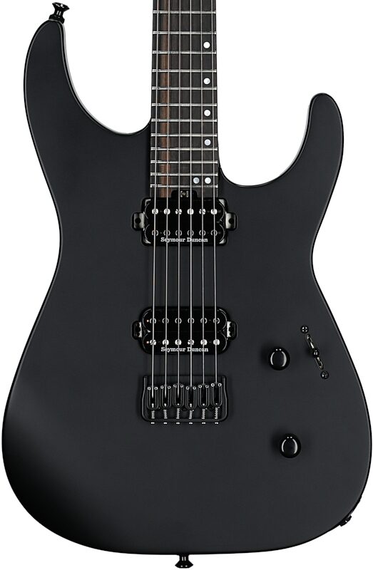 open zoom image for Jackson American Series Virtuoso HT Electric Guitar, (with Case), Satin Black, Body Straight Front