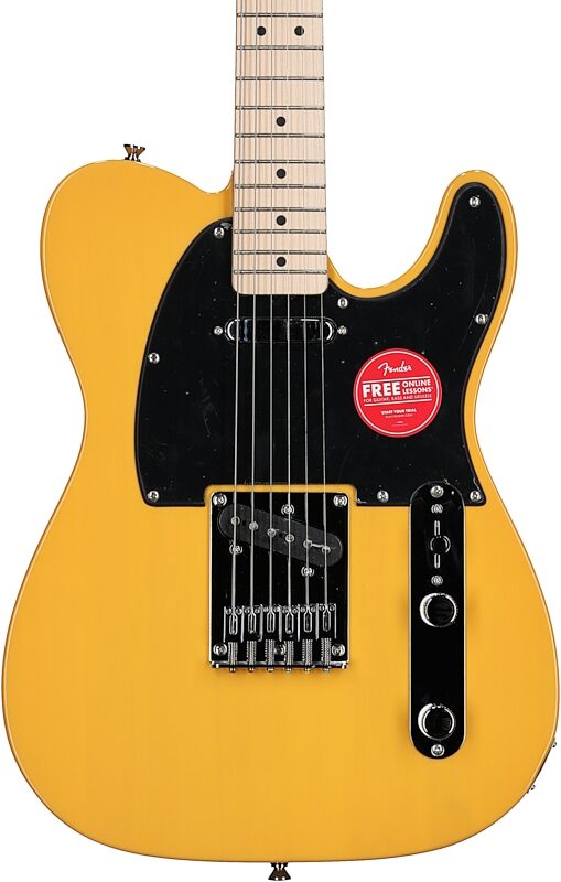 open zoom image for Squier Sonic Telecaster Electric Guitar, Butterscotch Blonde, Body Straight Front