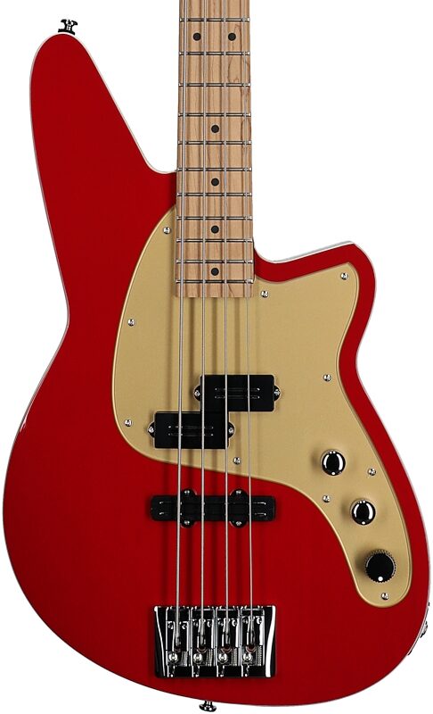 open zoom image for Reverend Decision Electric Bass, Metallic Cherry, Body Straight Front