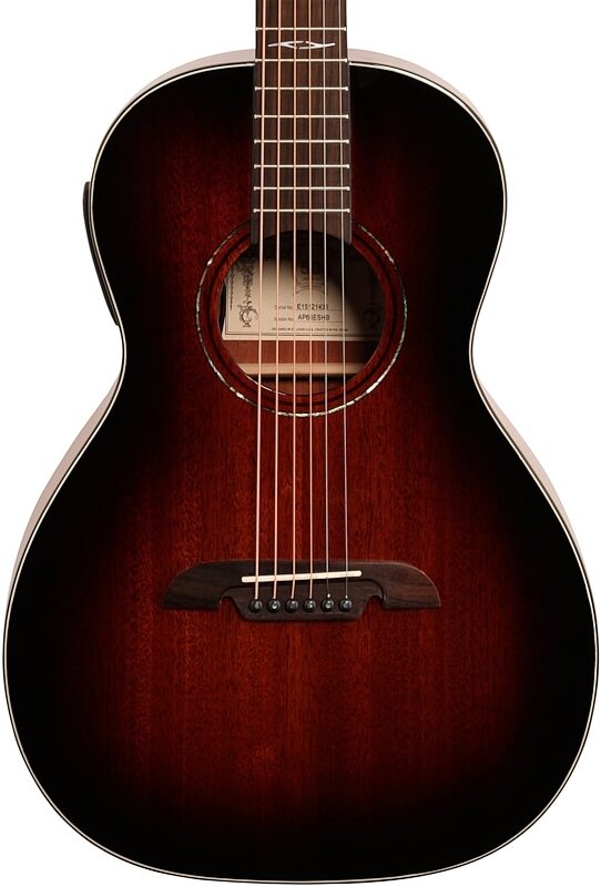open zoom image for Alvarez AP66E Parlor Acoustic-Electric Guitar, Shadowburst, Body Straight Front