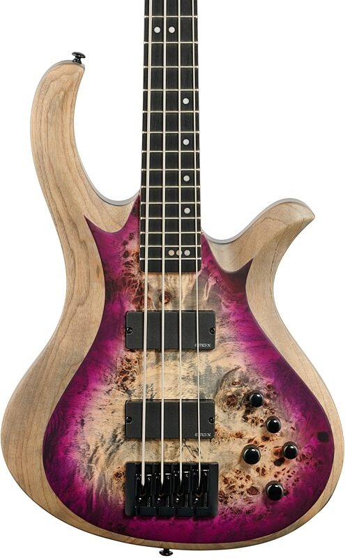 open zoom image for Schecter Riot-4 Electric Bass, Satin Aurora Burst, Body Straight Front