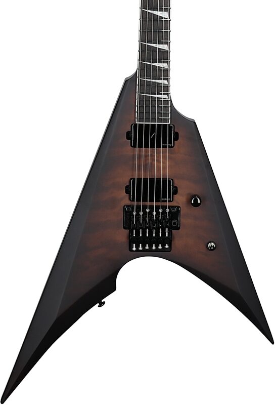 open zoom image for ESP LTD Arrow-1000QM Electric Guitar, Dark Brown Sunburst, Body Straight Front