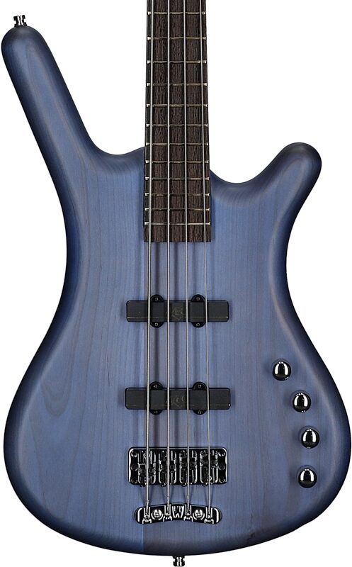 open zoom image for Warwick RockBass Corvette Basic 4 Active Electric Bass (with Gig Bag), Ocean Blue, Body Straight Front