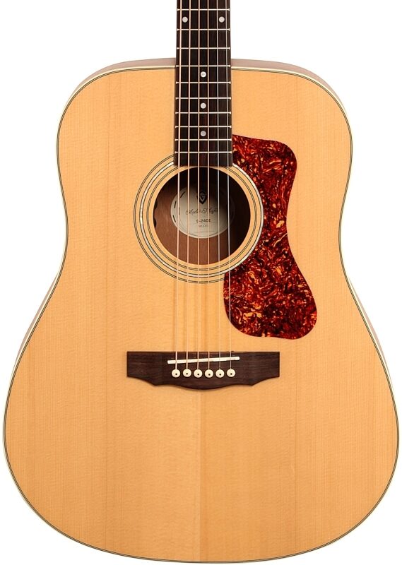 open zoom image for Guild D-240E Acoustic-Electric Guitar, Natural, Body Straight Front