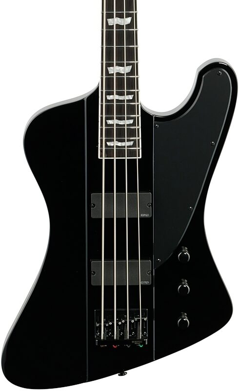 open zoom image for ESP LTD Phoenix 1004 Electric Bass, Black, Body Straight Front