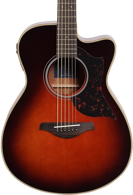 open zoom image for Yamaha AC1M Acoustic-Electric Guitar, Tobacco Brown Sunburst, Body Straight Front