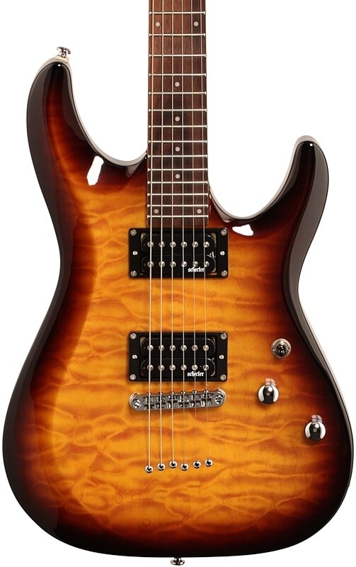 open zoom image for Schecter C-6 Plus Electric Guitar, Vintage Sunburst, Body Straight Front