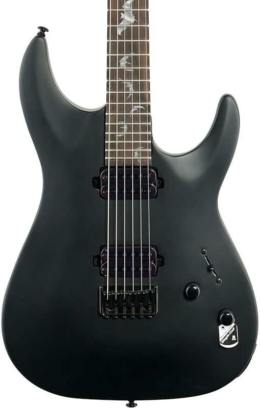 open zoom image for Schecter Damien-6 Electric Guitar, Satin Black, Body Straight Front