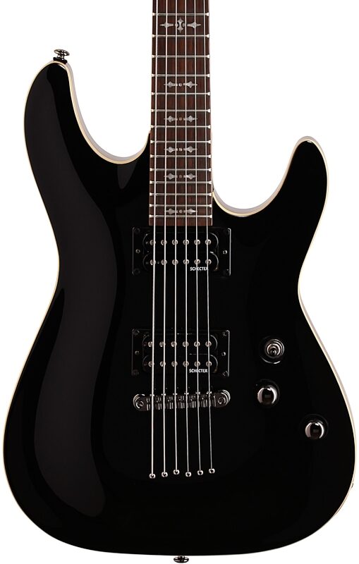 open zoom image for Schecter Omen 6 Electric Guitar, Black, Body Straight Front